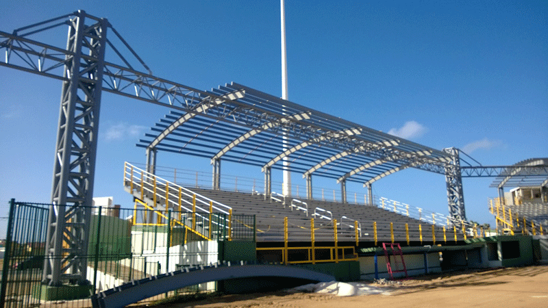 Сборная стальная конструкция школы стадион космической рамки